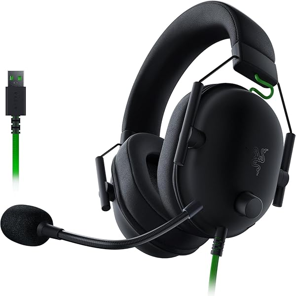 Razer BlackShark V2 X USB - Kablolu Esports Kulaklık (Triforce 50mm Sürücü, Gürültü Engelleme, 240 g Ultra Hafif Yapı, Bellek