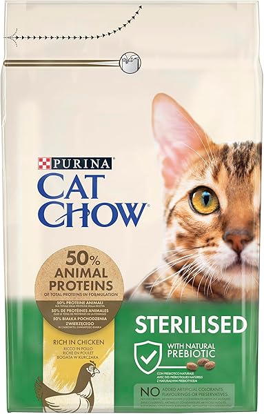 PURINA CAT CHOW Sterilised Kuru Kedi Maması, Tavuklu, Kısırlaştırılmış, Yetişkin, 3 kg