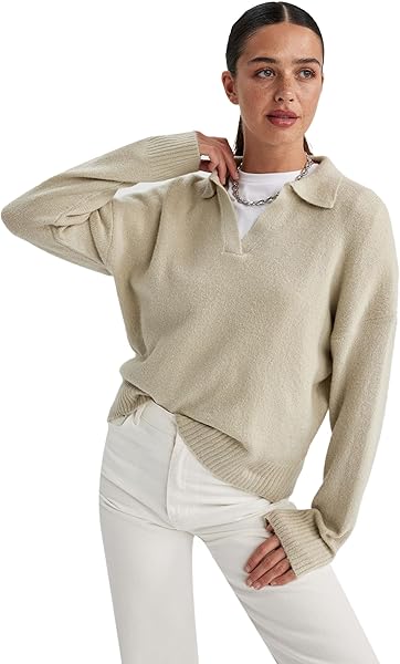 DeFacto Kadın Regular Fit Polo Yaka Kazak