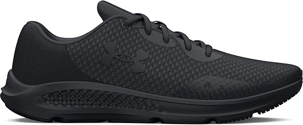 Under Armour UA Charged Pursuit 3 Erkek Koşu Ayakkabısı, Black/Black/Black, 43 EU