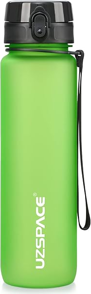 UZSPACE Spor Su Şişesi 500 ml/800 ml/1000 ml, BPA İçermeyen Tritan Sızdırmaz Yeniden Kullanılabilir Su Şişeleri, Yetişkinler 
