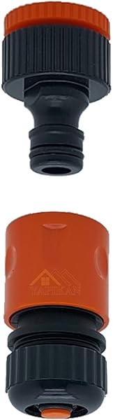 Otomatik Bahçe ve Çamaşır Musluğundan Su Alma Hortum Bağlama Adaptörü, Plastik Bataryadan Su Alma Aparatı 2 Li Set