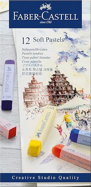 Faber-Castell Creative Studio Toz Pastel Boya (Soft) 12 Renk 12 Renk