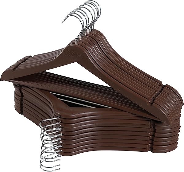 D'orcia Home Elbise Askısı - Ağır Hizmet Dayanıklı Ceket ve Elbise Askısı - 20'li Paket Elbise Askısı Plastik - Kaymaz Elbise