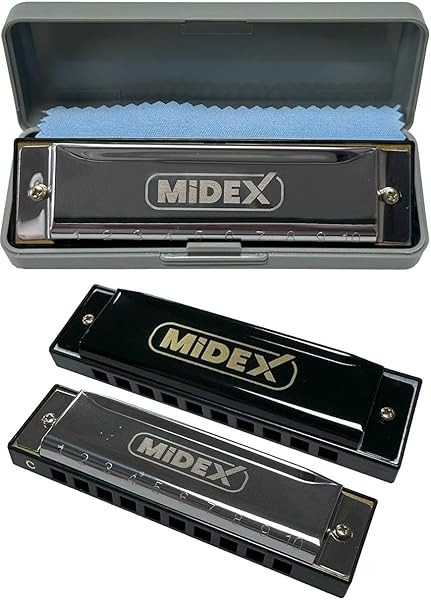 Midex HN-10SL Silver Örf Aletleri 10 Delikli Mızıka