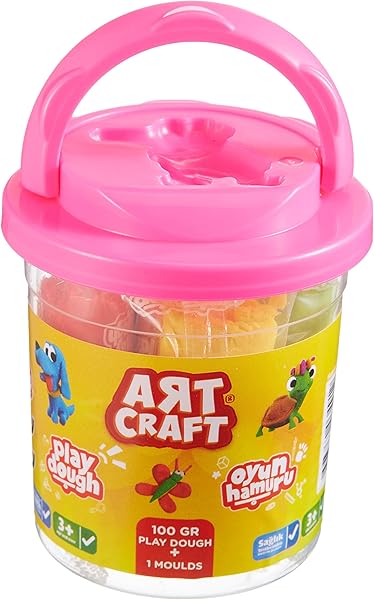 Art Craft Küçük Kova 5 Renk 100 Gr Oyun Hamuru