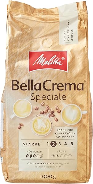Melitta BellaCrema Speciale Çekirdek Kahve, 1 Kg, Bütün Çekirdekli