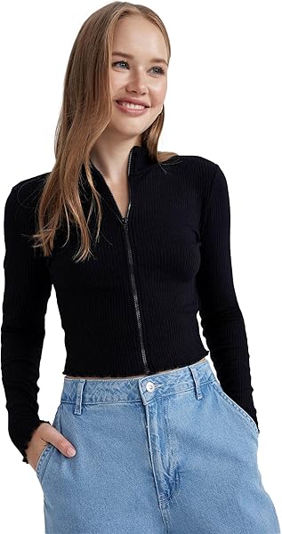 DeFacto Coool Fitted Fitilli Kaşkorse Hırka