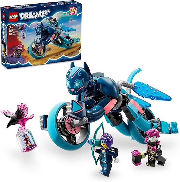 LEGO DREAMZzz Zoey’nin Kedi Motosikleti 71479 – 7 Yaş ve Üzeri Çocuklar için 2 Minifigür İçeren Oyuncak Motosiklet Yapım Seti
