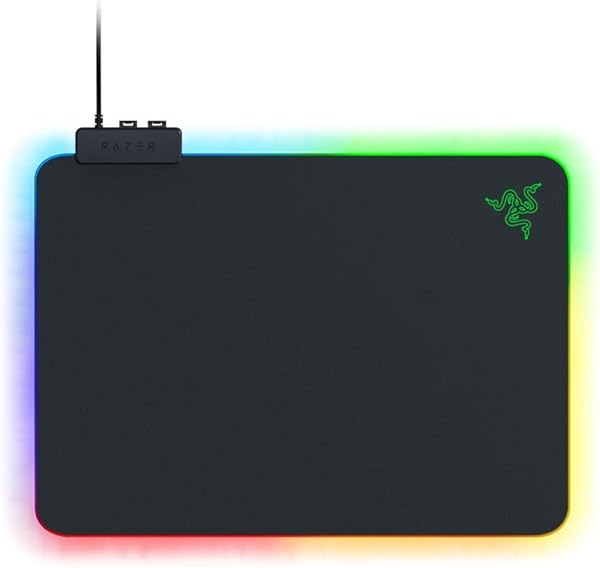 Razer Firefly V2 - Oyun fare altlığı (mikroyapılı yüzeyli oyun fare altlığı, kablo montajı ve RGB aydınlatma) Siyah