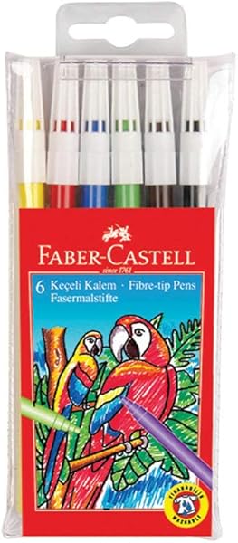 Faber-Castell Keçeli Kalem 6 Renk Yıkanabilir
