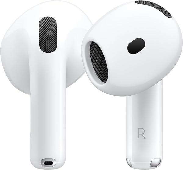 Apple AirPods 4 Kablosuz Kulaklık, Bluetooth Kulaklık, Aktif Gürültü Engelleme, Adaptif Ses, Şeffaf Mod, Kişiselleştirilmiş U