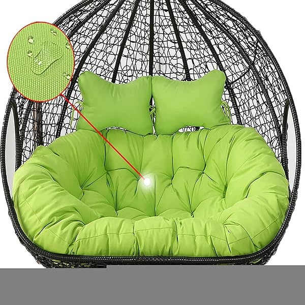 Dış Mekan 2 Kişilik Yumurta Sandalyesi Salıncak Minder Kılıfı Yıkanabilir Asılı Hamak Sandalye Yedek Minderi Büyük Hasır Salı