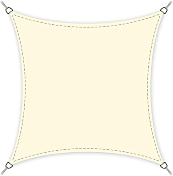 Purovi Güneş tentesi, kare, 3 x 3 m, su geçirmez, UV ve güneş koruması, yırtılmaz PES – gölgelendirme, teras çatısı, balkon, 