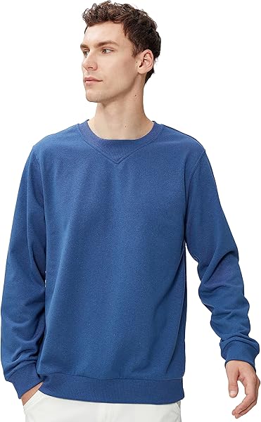 Basic Sweat Bisiklet Yaka Dikiş Detaylı Uzun Kollu