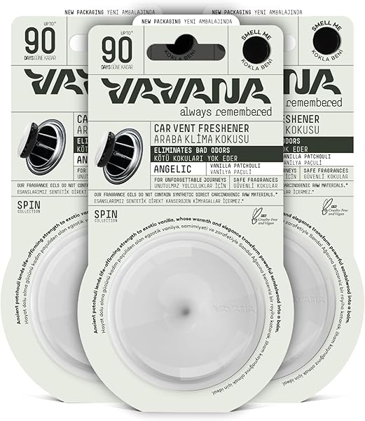 VAVANA Araba Klima Kokusu - Spin Oto Kokusu 3'lü Set (ANGELIC)