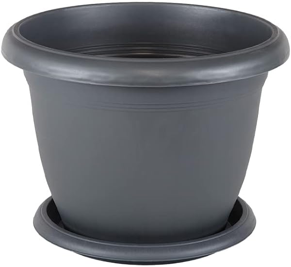 Serinova V508 Villa Saksı Set No: 8 14 Litre, 36 Cm, Antrasit
