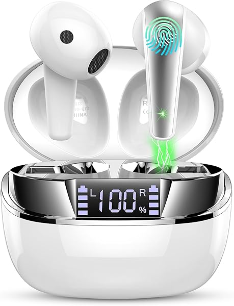 Ordtop Bluetooth kulaklık, Bluetooth kulaklık, kablosuz kulaklık, IP7 su geçirmez, Bluetooth kulaklık