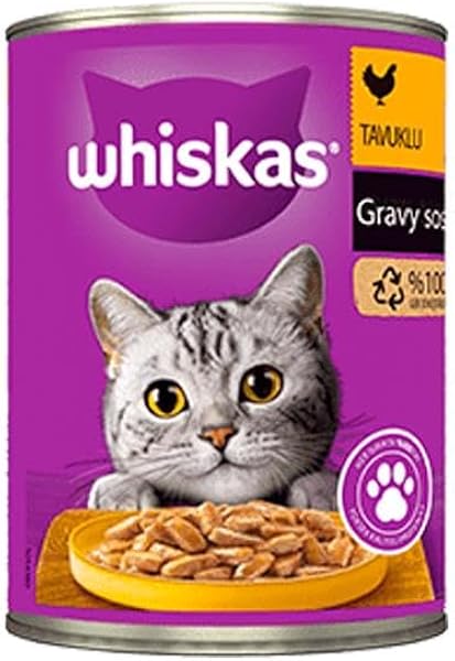 Whiskas Sos İçinde Tavuklu Yetişkin Kedi Konservesi 400gr