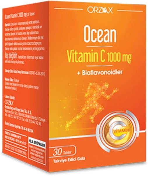 Ocean C Vitamini 1000 mg + Bioflavonoidler Antioksidan içeren Takviye Edici Gıda (1 x 30 tablet)