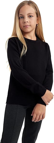 DeFacto Kız Çocuk Bisiklet Yaka Okul Kazağı