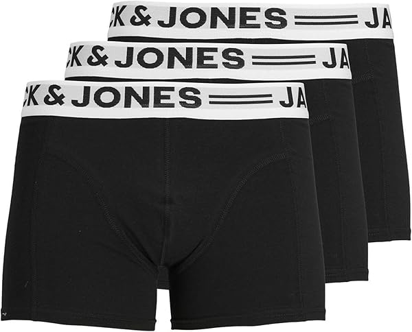 Jack & Jones SENSE TRUNKS 3-PACK NOOS Boxer Külot Erkek