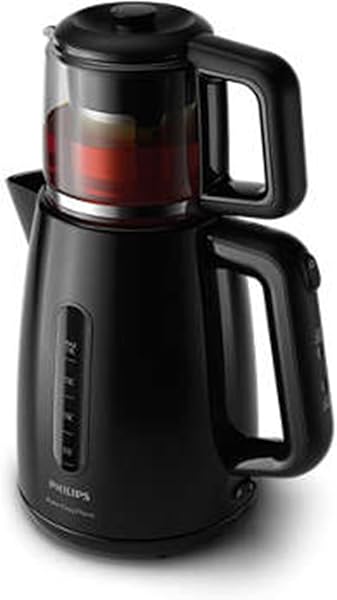 Philips HD7301/00 Çay Makinesi, 1.9 L Kapasite, 360º Döner Taban, Kablo Sarıcı, Siyah