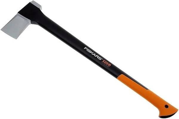 Fiskars Yarma baltası, bıçak ve taşıma koruması dahil, uzunluk: 72 cm, yapışmaz kaplama, yüksek kaliteli çelik bıçak/cam elya