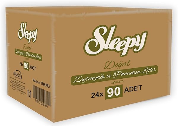 Sleepy Doğal Zeytinyağlı Islak Havlu (24 X 90 Adet)
