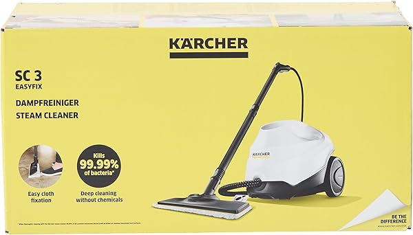 Karcher SC 3 EasyFix Buharlı Temizlik Makinesi, 3,5 Bar, 75 m² Temizleme Alanı