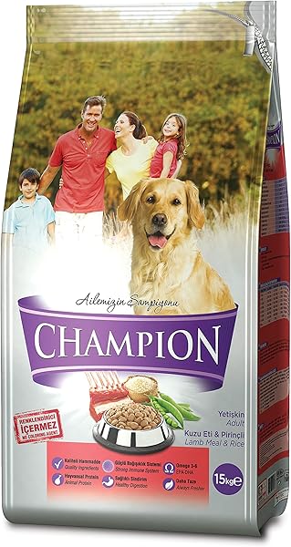 Champion Kuzulu ve Pirinçli Yetişkin Köpek Maması 15 KG