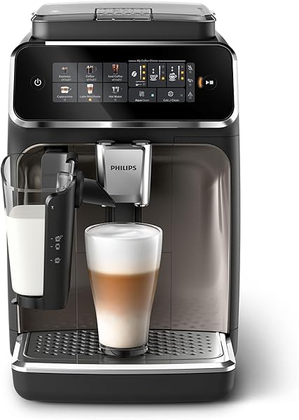 Philips EP3347/90 Tam Otomatik LatteGo Espresso Makinesi, 3300 Serisi, SilentBrew Teknolojisi, Taze Öğütülmüş Çekirdeklerden 