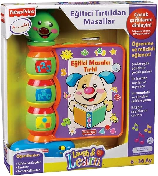 Fisher-Price Eğlen&Öğren Eğitici Masalcı Tırtıl (Türkçe), 6 aylık, N3835