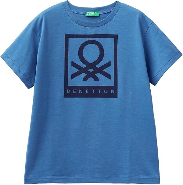 United Colors of Benetton Benetton Logolu Su Baskılı T-Shirt T-Shirt Erkek çocuk