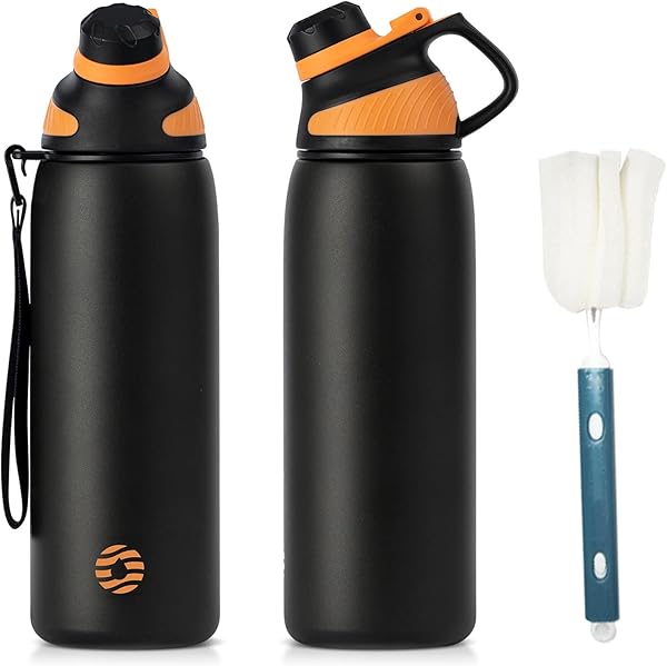 FJbottle paslanmaz çelik spor matarası, mıknatıslı kapaklı, 1L, 800 ml, 600 ml, 400 ml, BPA içermez, sızdırmaz çocuk şişesi, 