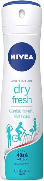 NIVEA Kadın Sprey Deodorant Dry Fresh, 48 Saat Anti-Perspirant Koruma (150 ml)