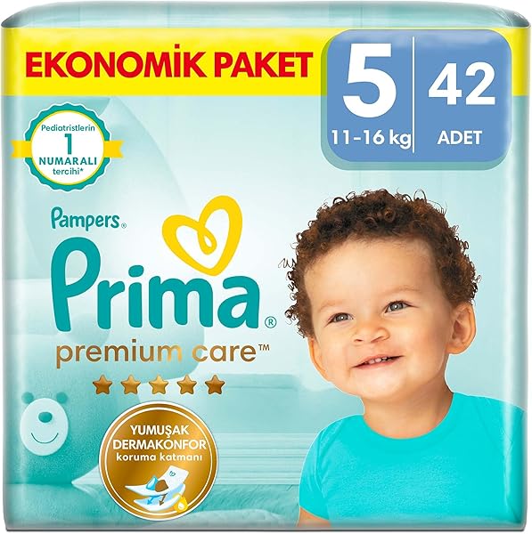 Prima Bebek Bezi Premium Care 5 Numara 42 Adet Ekonomik Paket