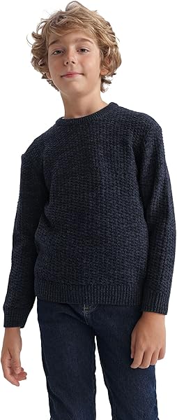 DeFacto Erkek Çocuk Bisiklet Yaka Kazak