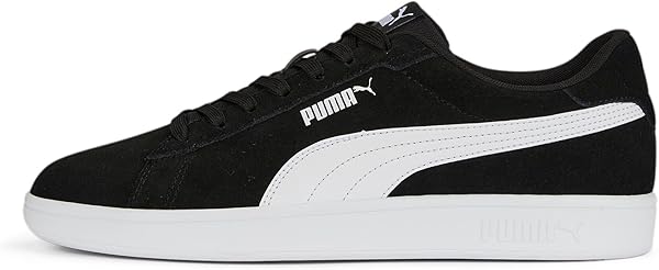 Puma Smash 3.0 Sneakers Unisex Yetişkin Spor Ayakkabı, PUMA Black-PUMA White, 40