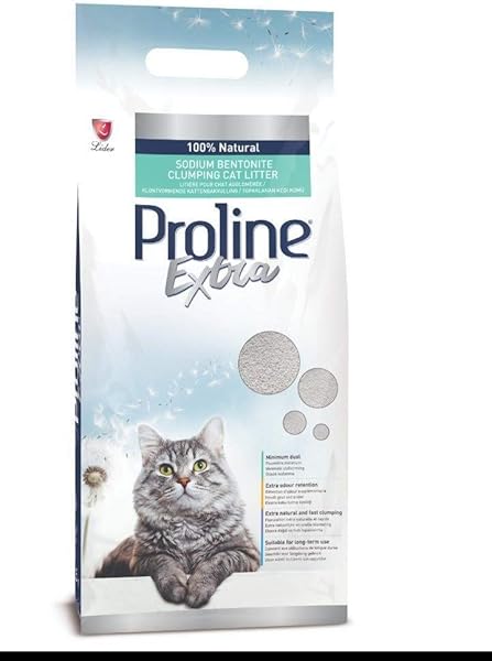 Proline Extra Sodıum Bentonite Gri Bentonit Topaklaşan Kedi Kumu 10 L