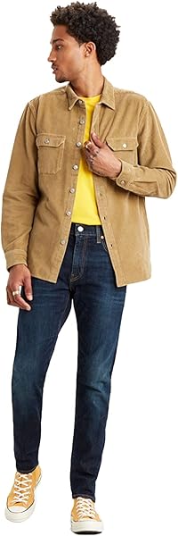 Levi's 512 Slim Taper Jeans, Erkek Kot Pantolon, Dark Indigo - Worn In (0000), 30W / 30L