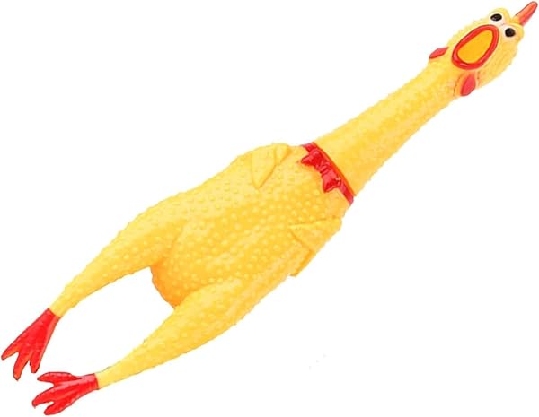 Orret Home Çığlık Tavuk Oyuncak Sarı Kauçuk Squaking Tavuk Oyuncak Yenilik Ve Dayanıklı Kauçuk Tavuk Stres Giderici Yetişkinl