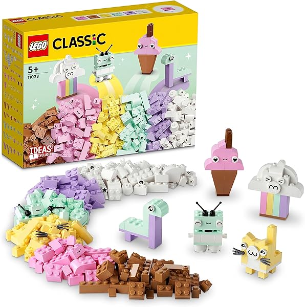 LEGO Classic Yaratıcı Pastel Eğlence 11028-5 Yaş ve Üzeri Çocuklar İçin Renkli, Yaratıcı, Eğlenirken Öğreten Yaratıcı Oyuncak