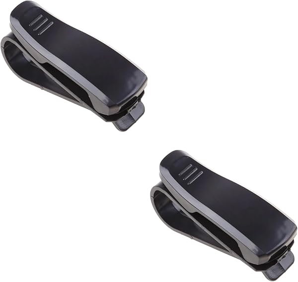 Orret Home 2 Adet Araç Güneşliğine Takılan Gözlük ve Kart Tutucu Klips, Çok Fonksiyonlu Depolama Çözümü, Sürüş Sırasında Kola