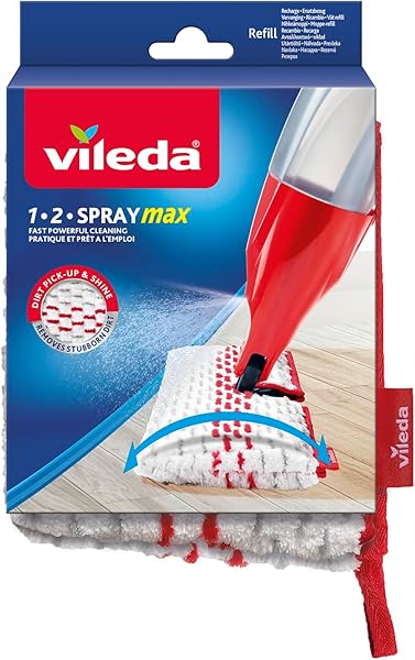 Vileda Spray & Clean Püskürtme Sileceği Yedek Kılıf, Zemin Sileceği Kılıfı, Püskürtme Fonksiyonlu Paspas Kılıfı, Çamaşır Maki