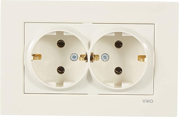 Viko Karre Krem İkili Priz Topraklı A.Opp