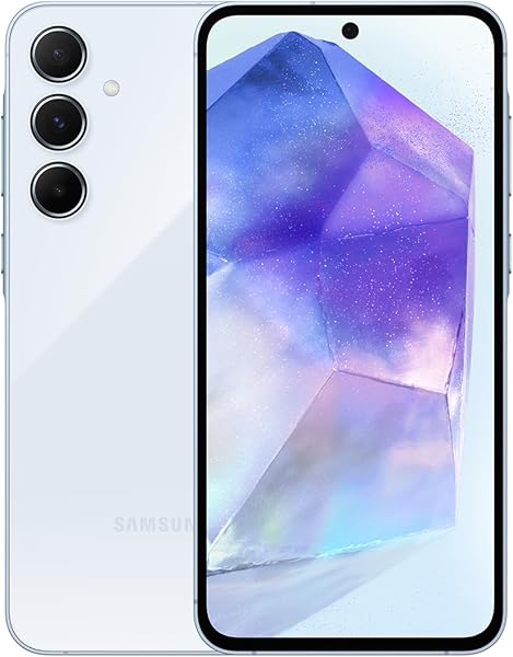 Samsung Galaxy A55 5G Akıllı Cep Telefonu. 8 GB RAM. 256 GB Hafıza, Mavi (Samsung Türkiye Garantili)