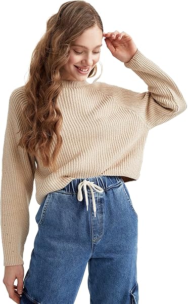 DeFacto Coool Relax Fit Crop Kazak