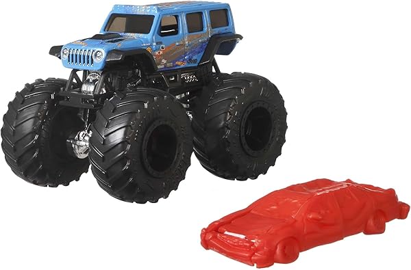 Hot Wheels Monster Trucks 1:64 Arabalar, Büyük Tekerlekli, FYJ44