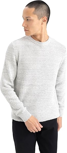 DeFacto Standart Fit Bisiklet Yaka Triko Kazak